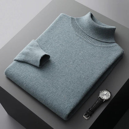 Pull en Cashmere Homme Col Roulé Luxe - BerlinGlamour