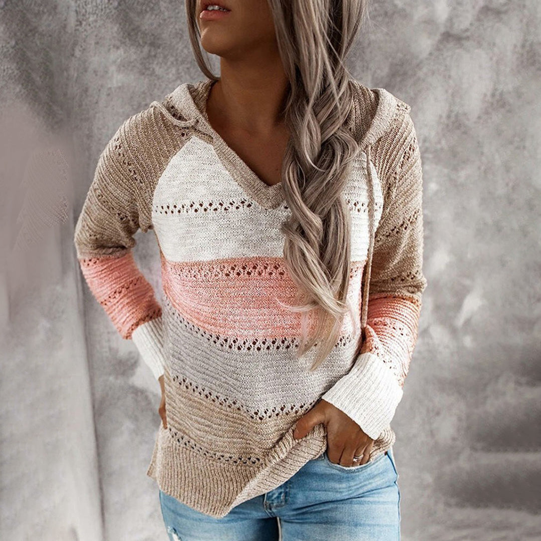 Pull Femme Col V Décontracté Polyvalent - PanierRoyale
