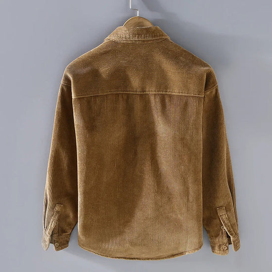 Blouson Homme Corduroy Boutons Chaud et Confortable