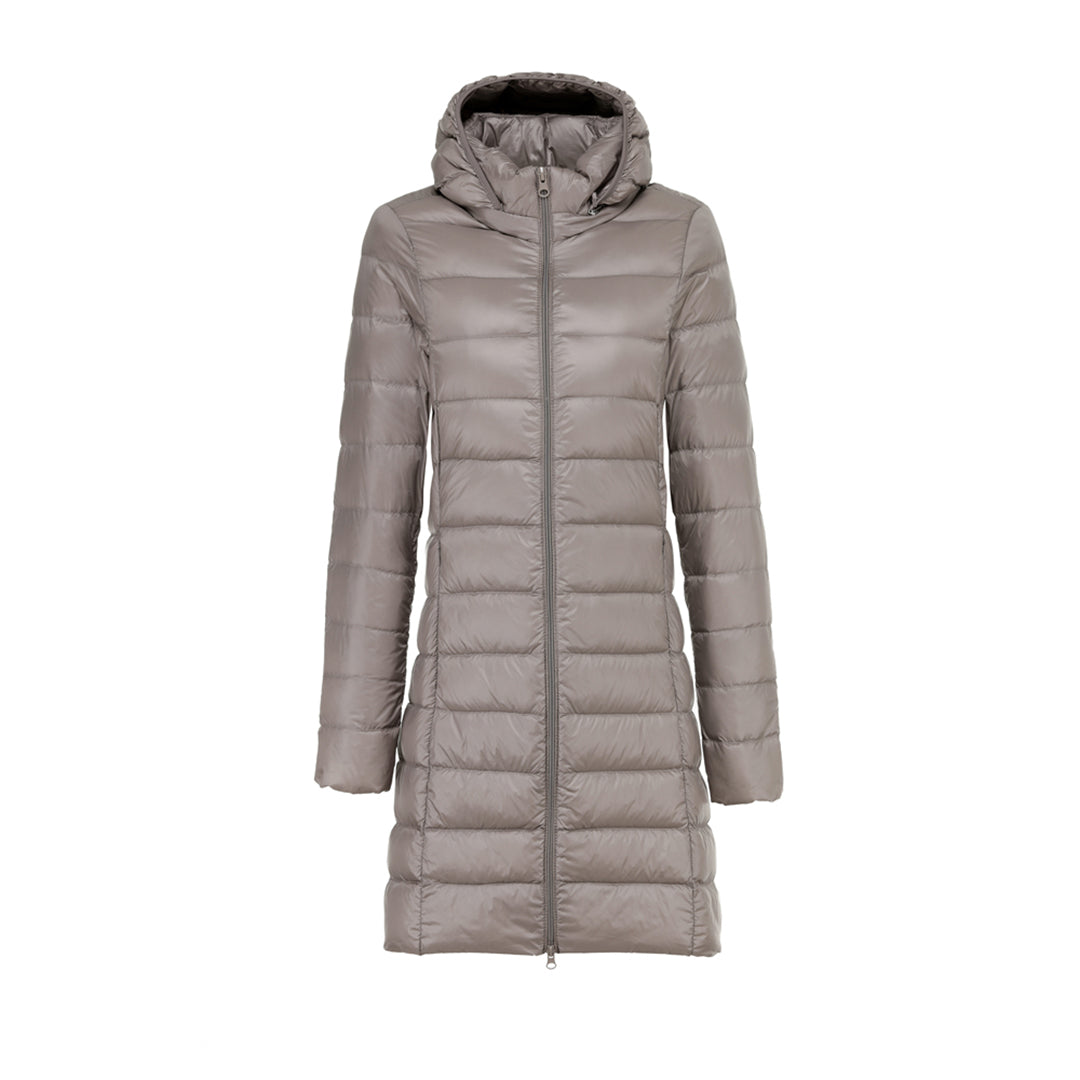 Veste D'Hiver Longue pour Femme avec Capuche et Remplissage Doux - PanierRoyale