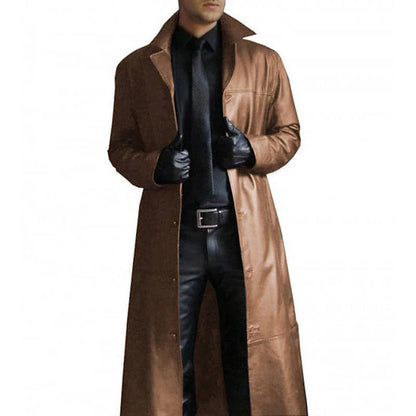 Manteau Homme Hiver Chaud avec Capuchon et Poches Réversible
