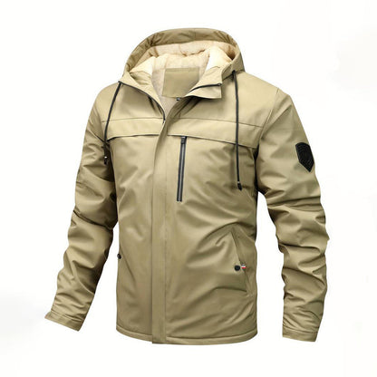 Veste à capuche imperméable pour homme