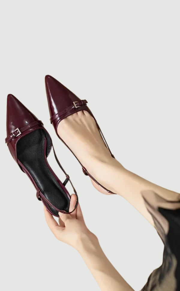 Sandales en cuir à talon moyen pour femme - BerlinGlamour