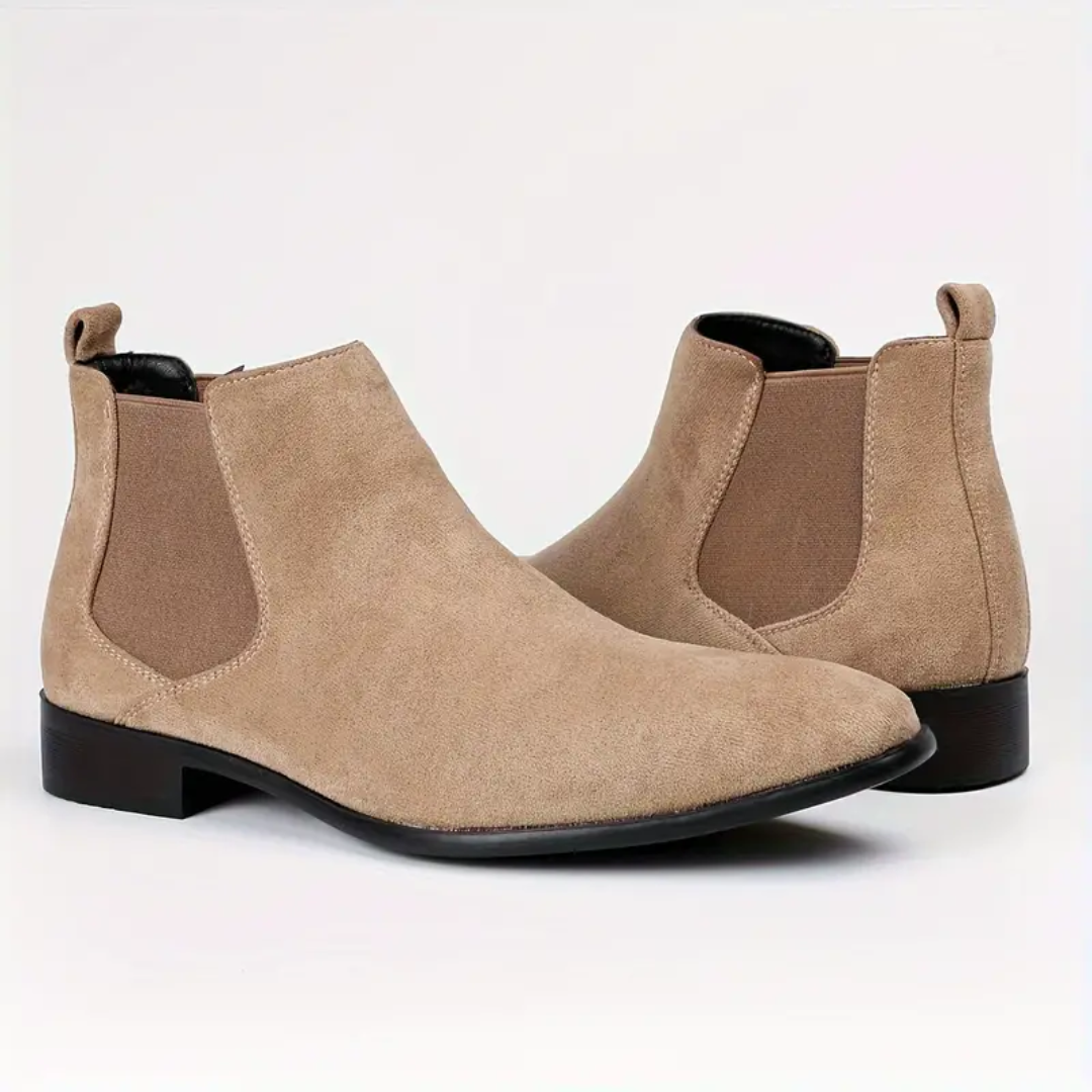 Bottines Chelsea Cuir Noir Élégantes et Confortables pour Homme - PanierRoyale