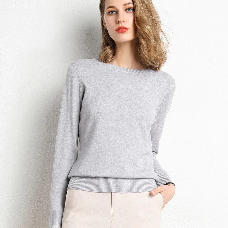 Pull Noir Féminin Manches Longues Élégant