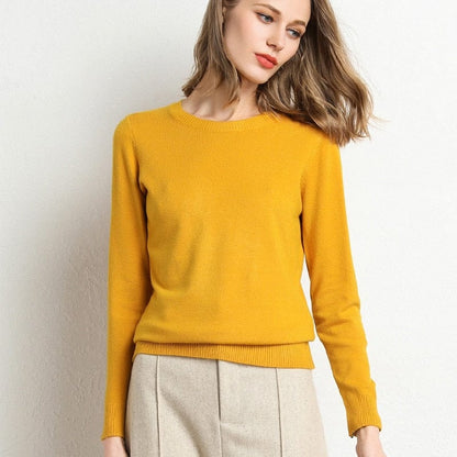 Pull Noir Féminin Manches Longues Élégant