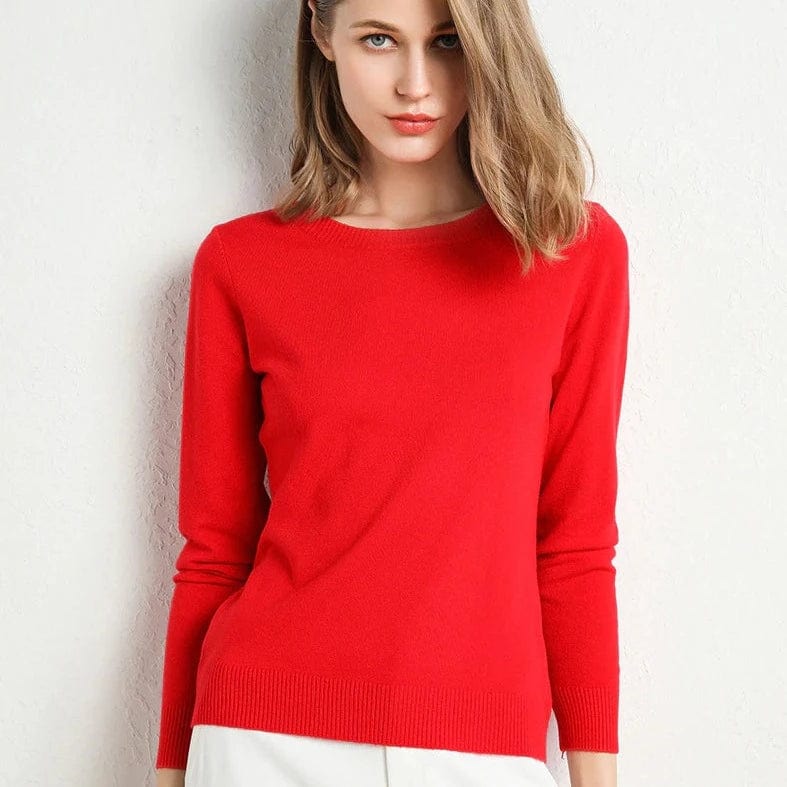Pull Noir Féminin Manches Longues Élégant