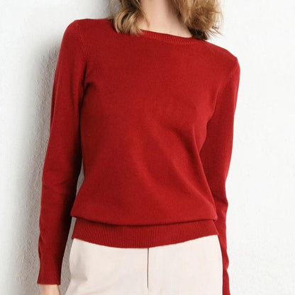 Pull Noir Féminin Manches Longues Élégant
