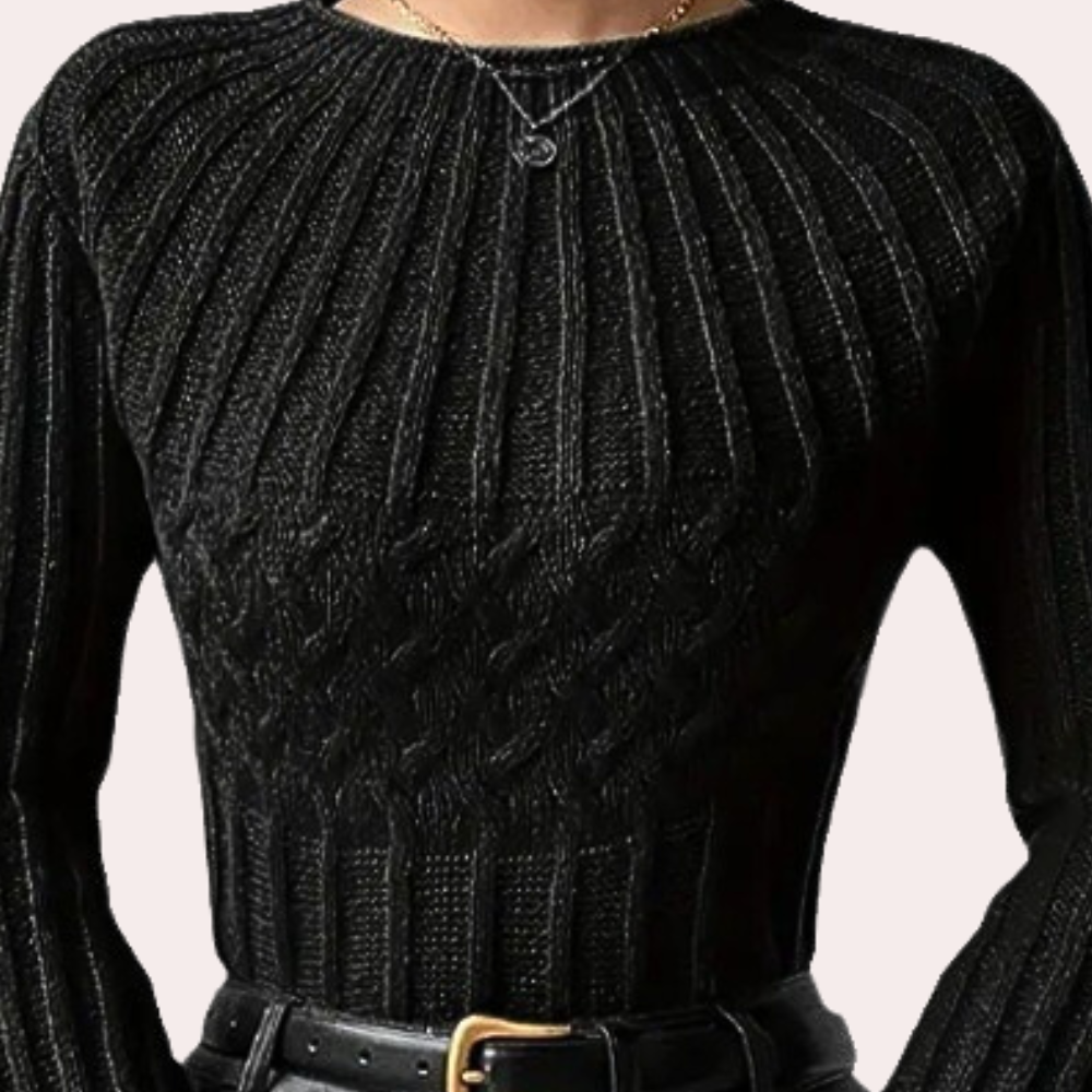DENISE - Pull Moderne à Manches Évasées pour Femme