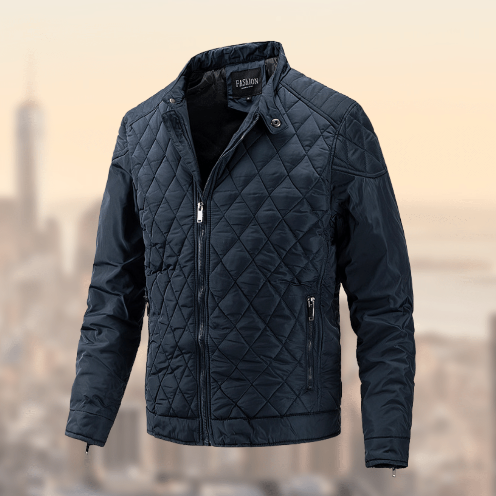 Veste polaire homme marine éclair zip - PanierRoyale