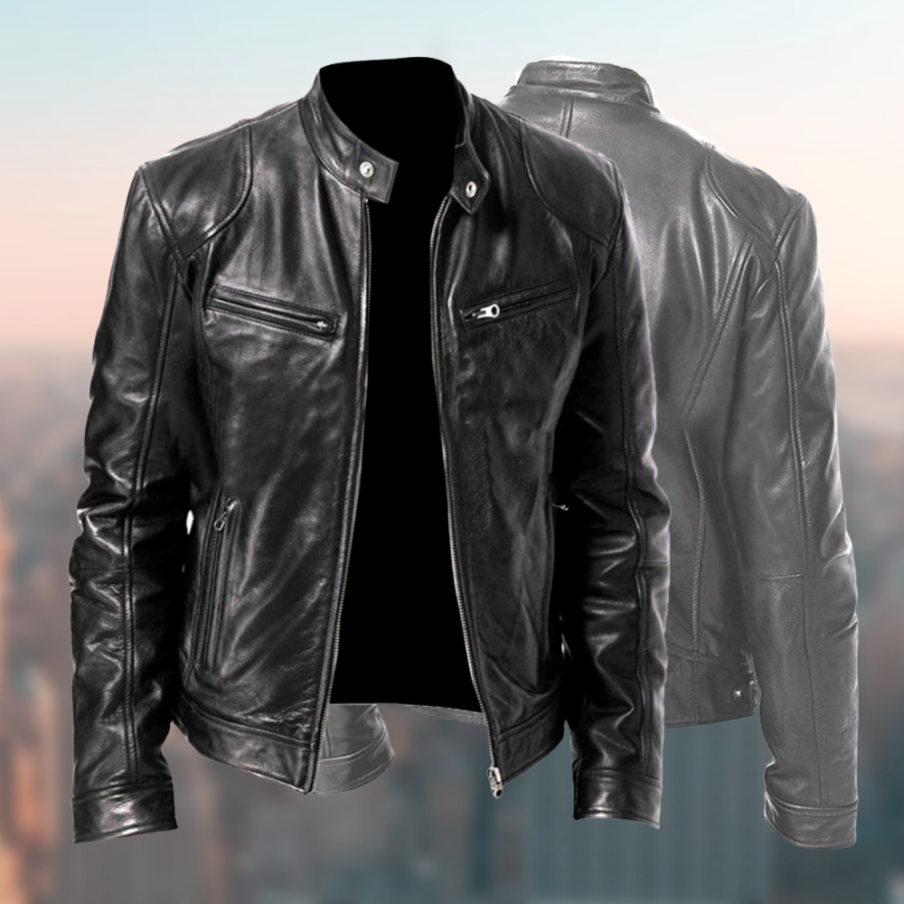 Blouson Cuir Homme Élégant et Résistant