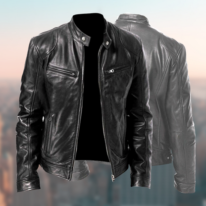 Blouson Cuir Homme Élégant et Résistant