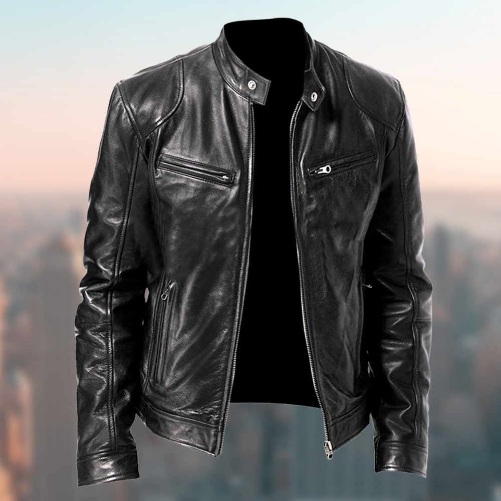 Blouson Cuir Homme Élégant et Résistant - BerlinGlamour