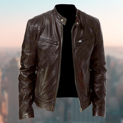 Blouson Cuir Homme Élégant et Résistant