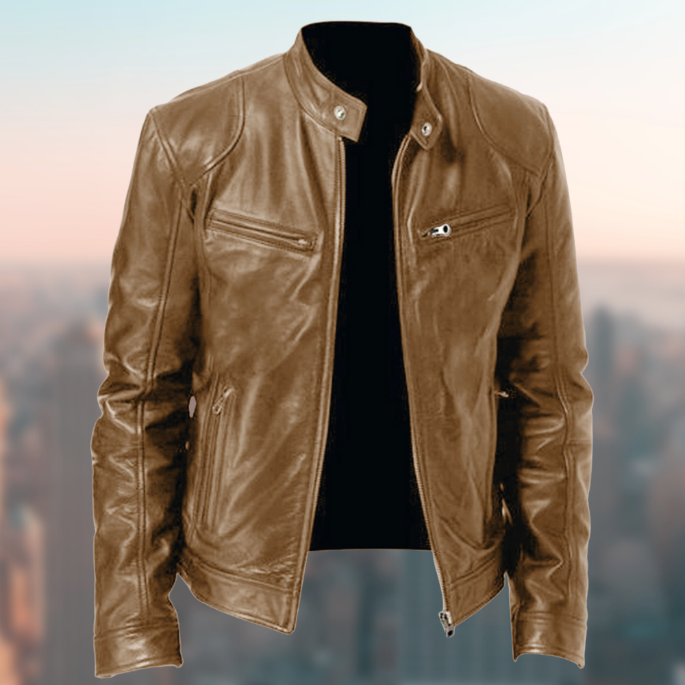 Blouson Cuir Homme Élégant et Résistant