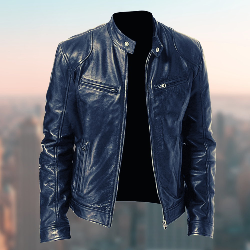 Blouson Cuir Homme Élégant et Résistant