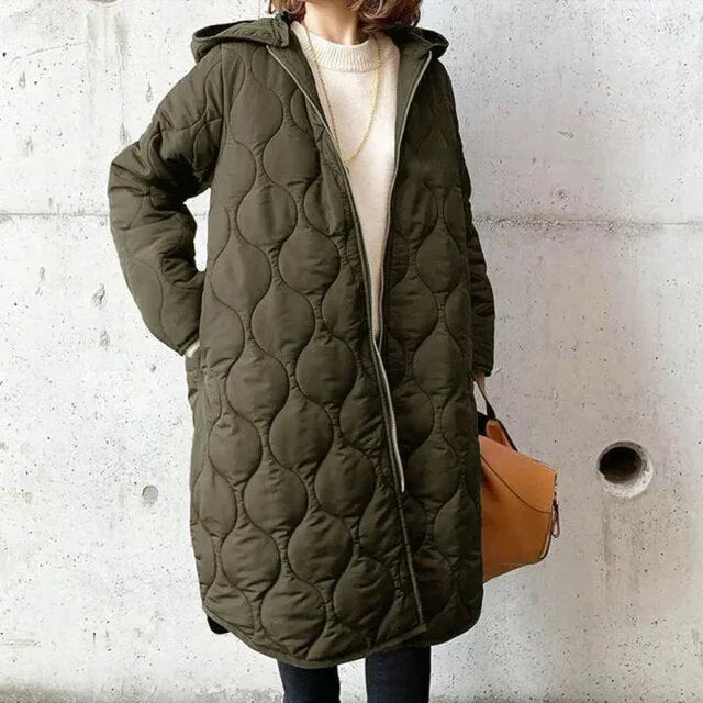 Parka Femme Hiver à Capuche Amovible et Imperméable