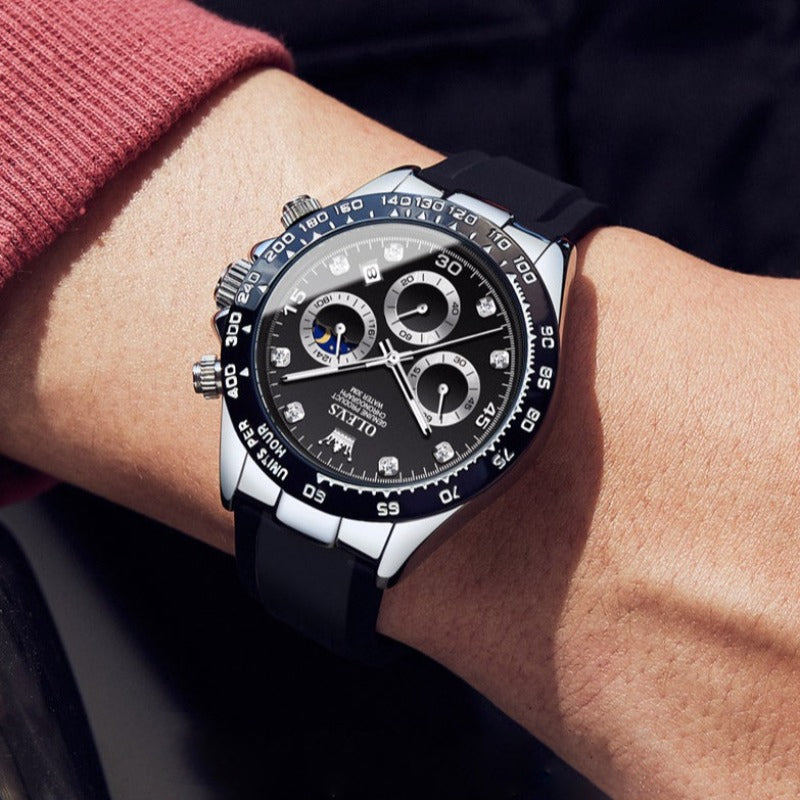 Montre Homme Élégante Acier Inoxydable