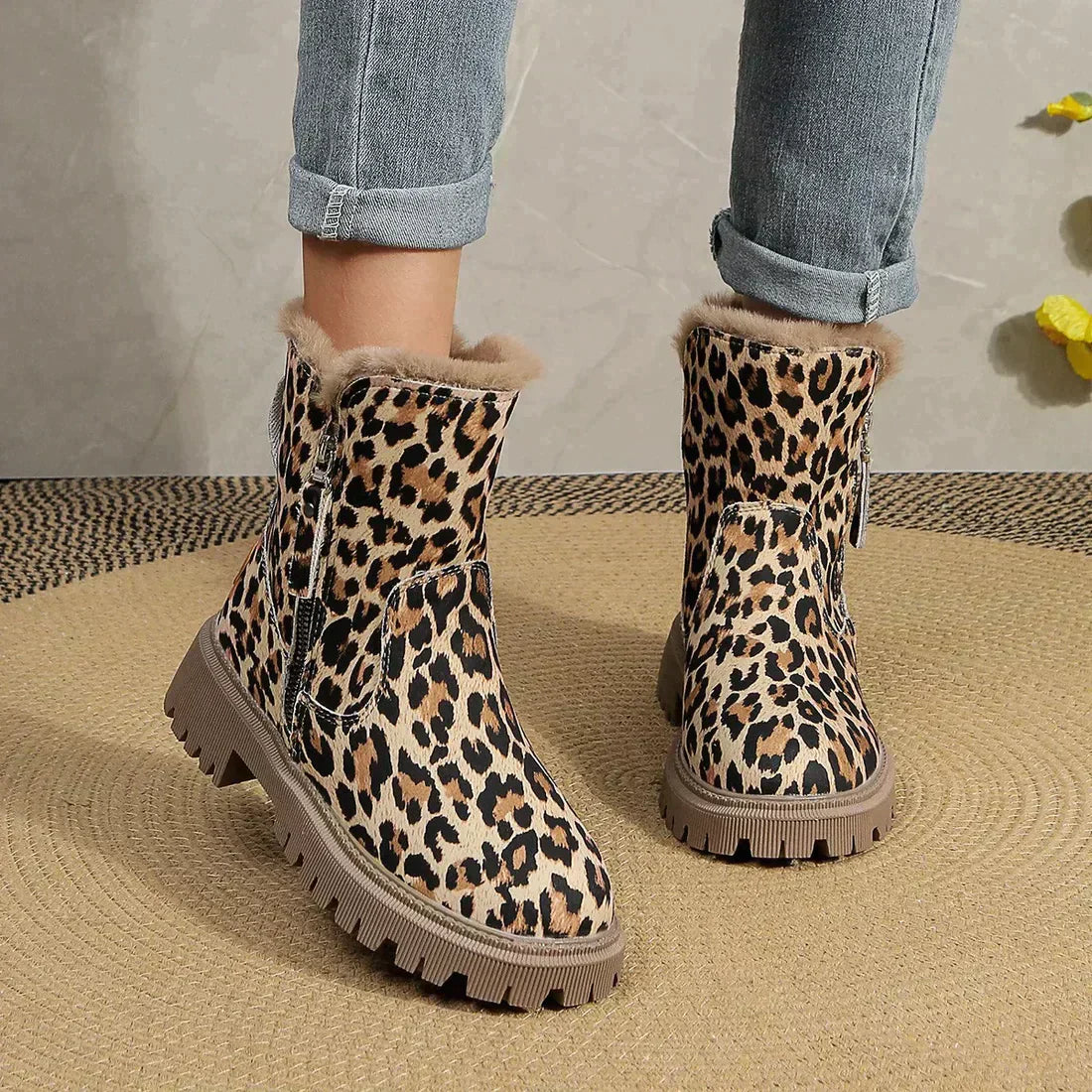 Bottes Léopard Femme Chic et Élégantes pour Tous les Jours - PanierRoyale