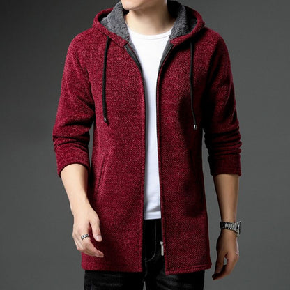 Pull en Maille Homme Doux et Chaud avec Doublure Polaire