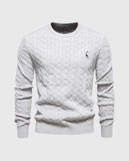 Pull en Coton à Câble pour Homme