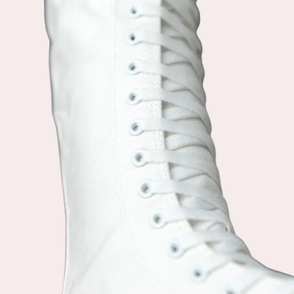 AMABELLE - Bottes Élevées en Dentelle A la mode pour Femmes