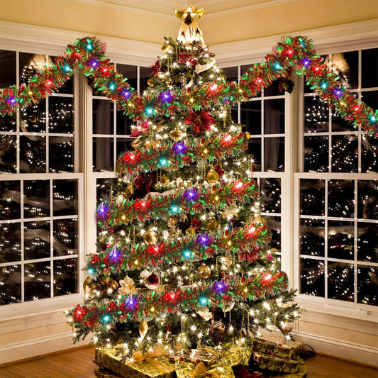 Sapin de Noël Éclairé avec Lumières Couleur - PanierRoyale