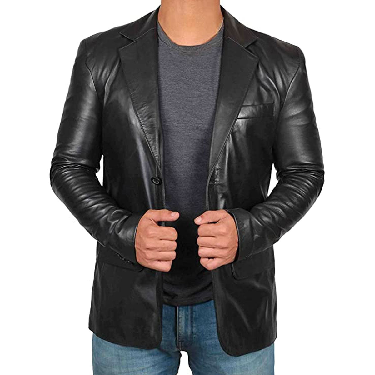 Blazer Homme Élégant Deux Boutons pour Costume Affaires - PanierRoyale