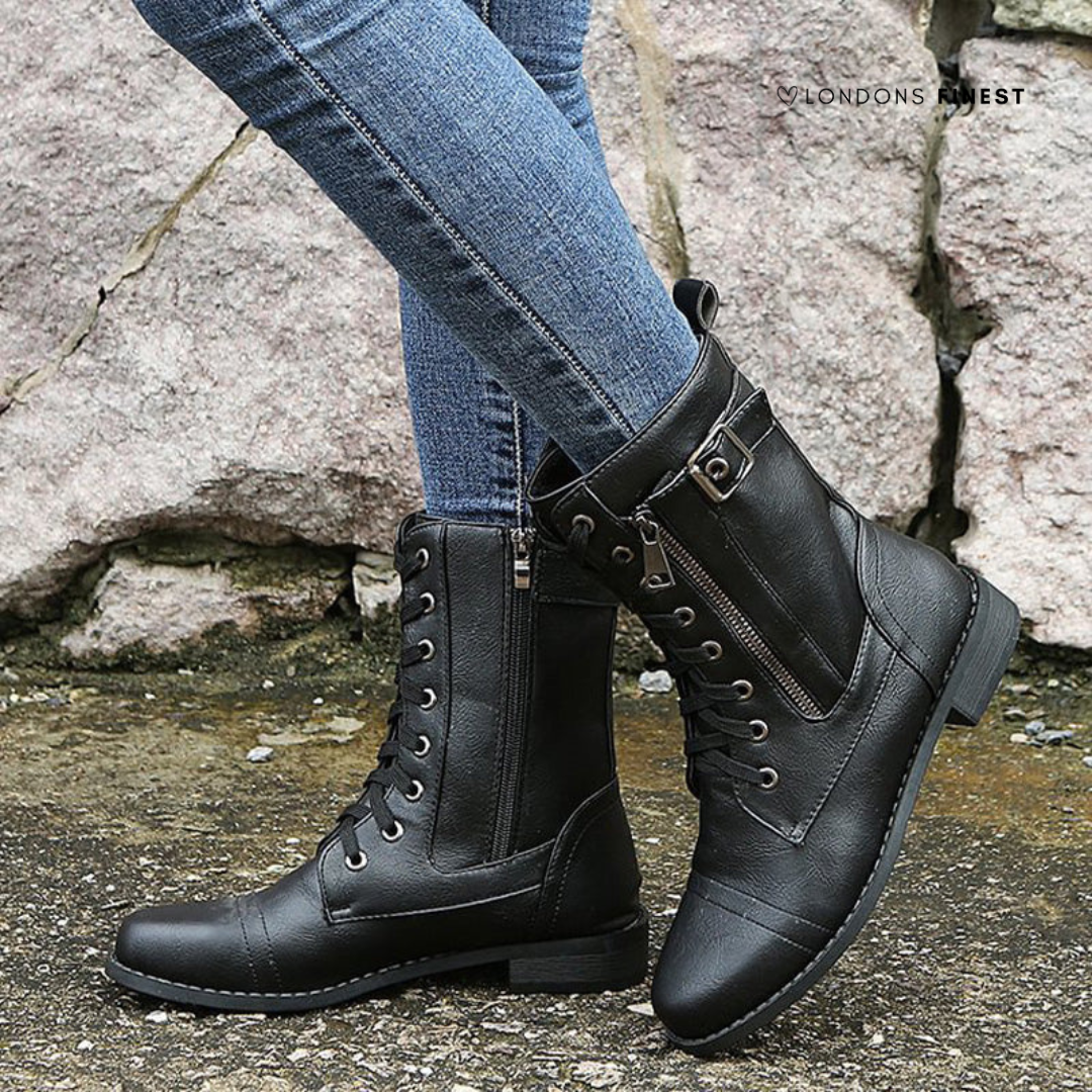 Bottines Femmes Hiver Chauffantes à Lacets - BerlinGlamour