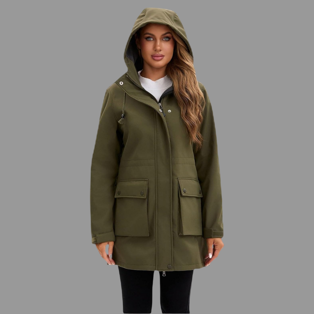 Veste de Pluie Femme Imperméable avec Capuche pour Marche