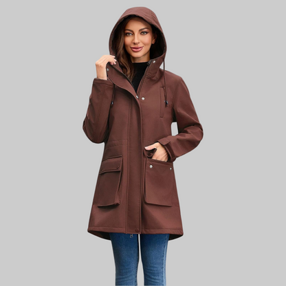 Veste de Pluie Femme Imperméable avec Capuche pour Marche