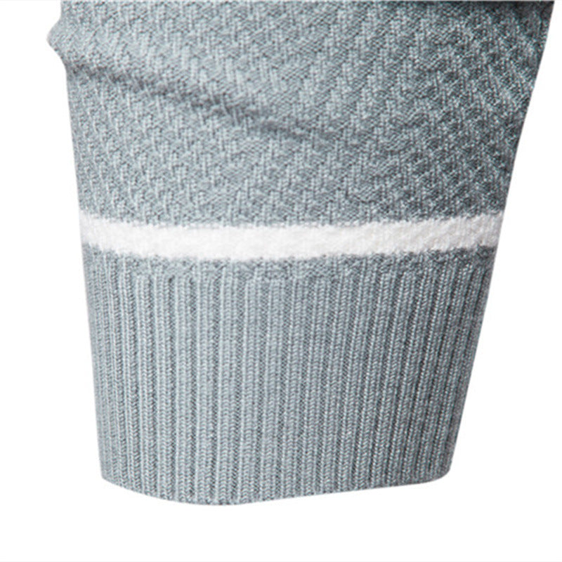 Pull Homme Rayé Col Rond Classique