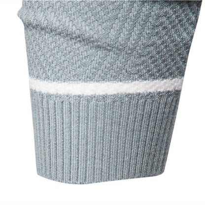 Pull Homme Rayé Col Rond Classique