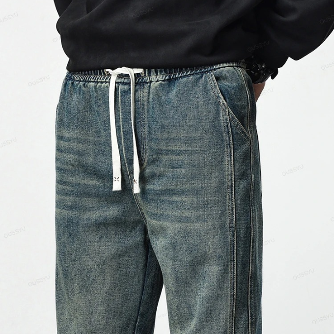 Jean Slim Homme Denim Étretch Confortable