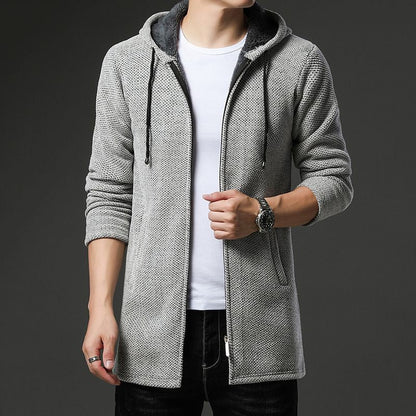 Pull en Maille Homme Doux et Chaud avec Doublure Polaire