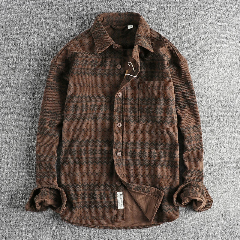 Chemise Homme Décontractée Style Vintage