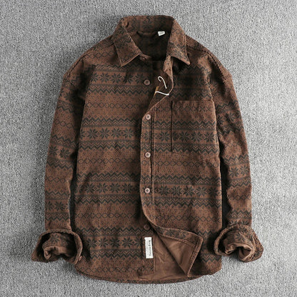 Chemise Homme Décontractée Style Vintage