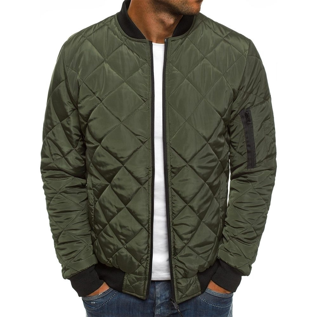 Blouson Hiver Homme Matelassé avec Poches Warm et Confortable