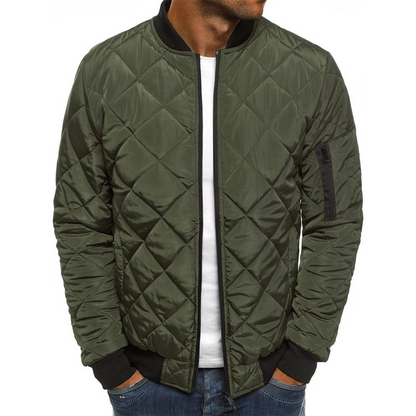 Blouson Hiver Homme Matelassé avec Poches Warm et Confortable