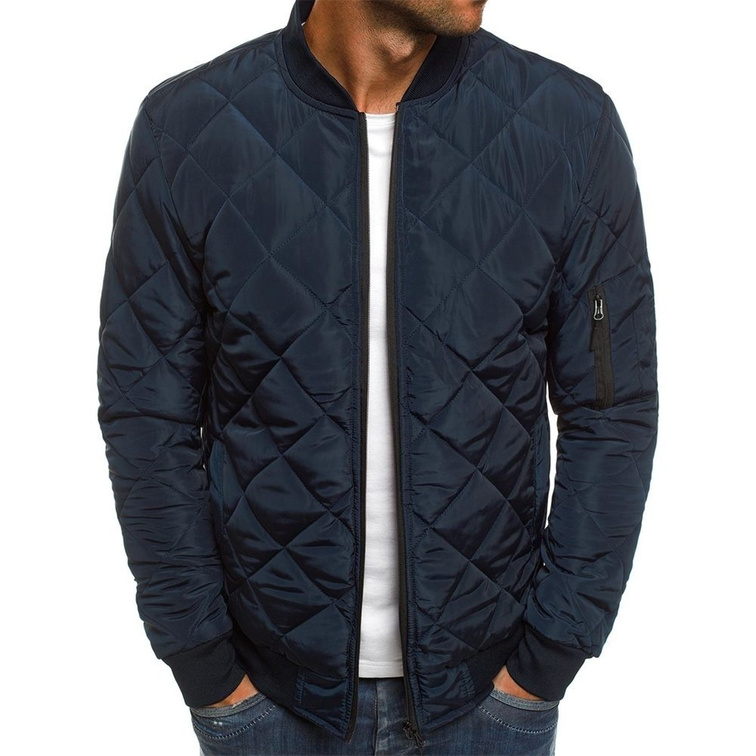 Blouson Hiver Homme Matelassé avec Poches Warm et Confortable - PanierRoyale
