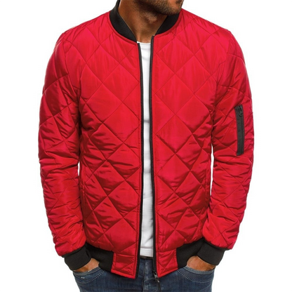 Blouson Hiver Homme Matelassé avec Poches Warm et Confortable