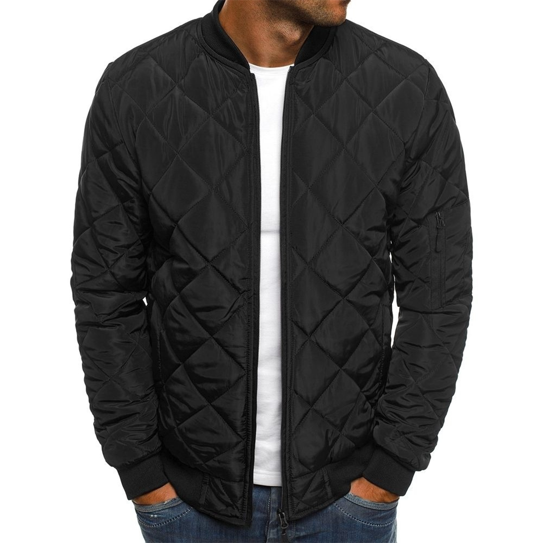 Blouson Hiver Homme Matelassé avec Poches Warm et Confortable