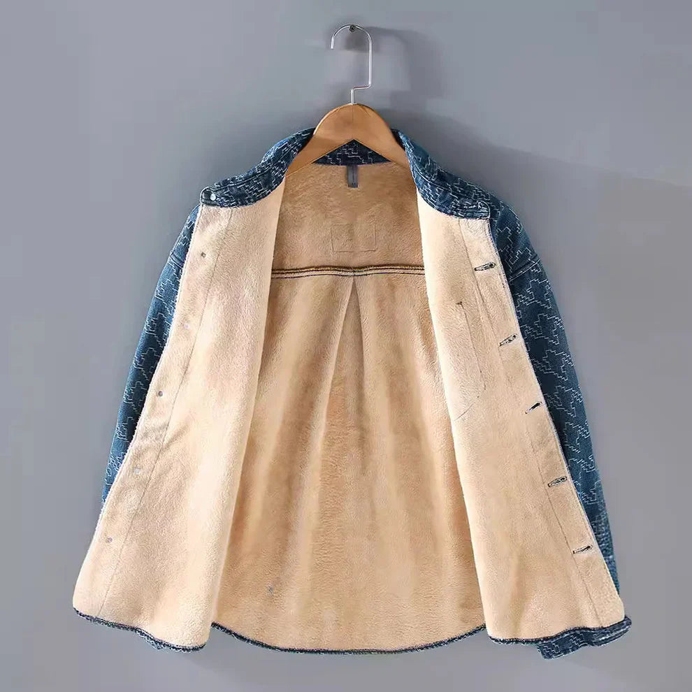 Blouson Homme Vieux Style Coupé Classique