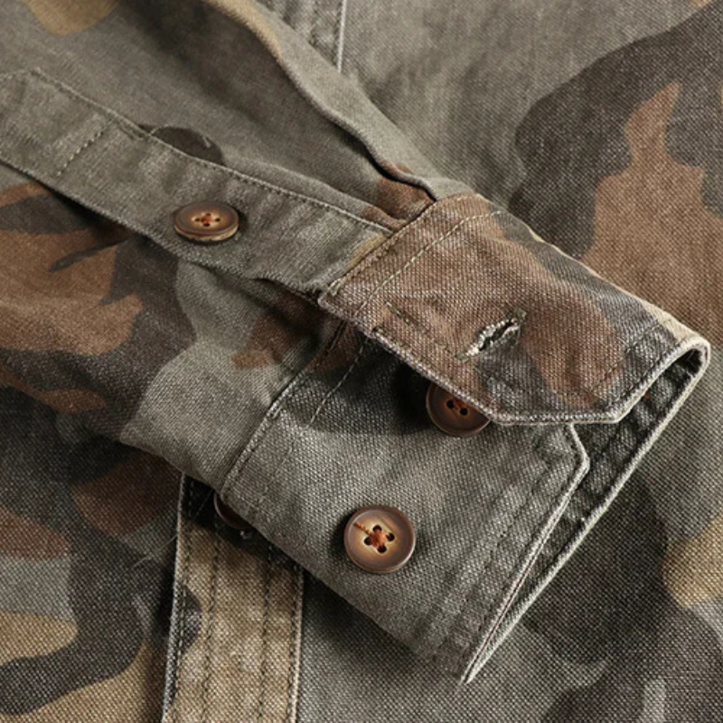 Chemise Cargo Homme Militaire Coton