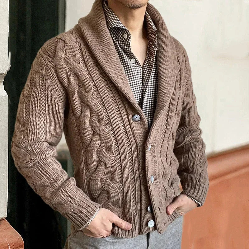Gilet en Maille Noire Élégant pour Homme