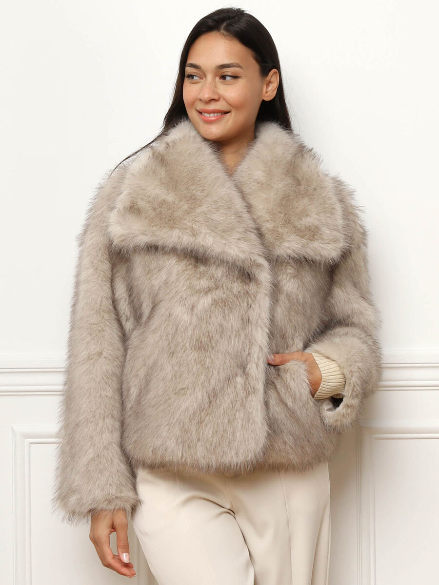 Manteau Hiver Fourrure Douce pour Femme
