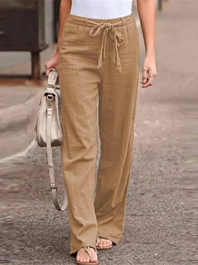 Pantalon Linéaire Femme Confort pour Été