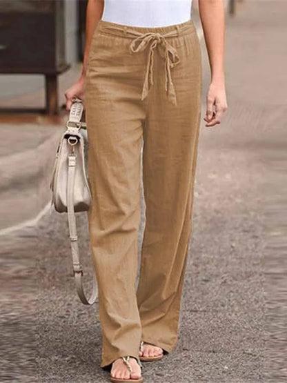 Pantalon Linéaire Femme Confort pour Été