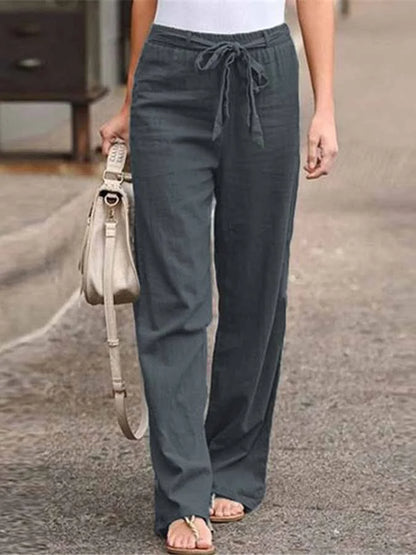 Pantalon Linéaire Femme Confort pour Été