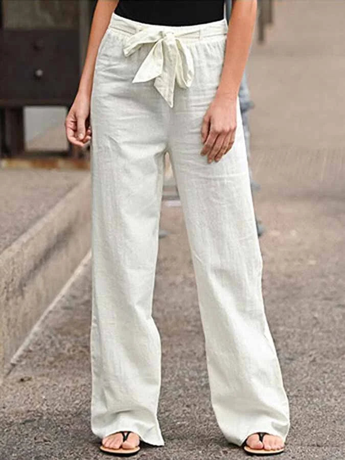 Pantalon Linéaire Femme Confort pour Été - PanierRoyale